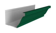 Желоб прямоугольный Vortex Lite 130мм 3м PE RAL 6005 зеленый мох