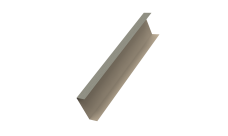 Декоративная накладка на столб универсальная 80х80 для забора жалюзи 0,45 Print Elite Milky Wood TwinColor (3м)