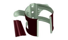 Кронштейн трубы на дерево Grand Line PE 90 мм RAL 3005 красное вино