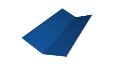 Планка ендовы нижней 300х300 0,4 PE с пленкой RAL 5005 сигнальный синий (2м)