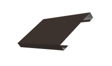 Ламель лицевая 150 забора жалюзи Texas Grand Line 0,45 Drap TX RR 32 темно-коричневый