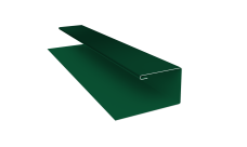 Планка П-образная Блок-Хаус new Grand Line 0,45 PE-Double с пленкой RAL 6005 зеленый мох (2м)
