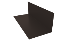 Планка примыкания 130х160мм 0,5 Rooftop Бархат RR 32 темно-коричневый (2м)
