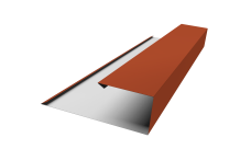 Планка торцевая страховочная 0,45 Drap TR RAL 8004 терракота (2м)