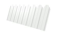 Профнастил C10B фигурный Grand Line 0,45 Drap TX RAL 9003 сигнальный белый