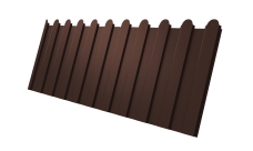 Профнастил С8A v01 фигурный Grand Line 0,5 Satin Matt RAL 8017 шоколад