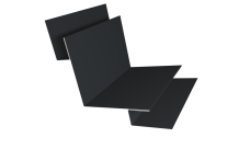 Угол внутренний сложный 90 градусов 0,5 PurPro Matt 275 RAL 7016 антрацитово-серый (2м)