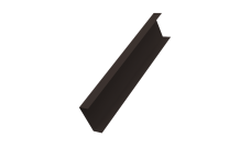 Декоративная накладка на столб универсальная 80х80 для забора жалюзи Grand Line 0,5 Atlas X RR 32 темно-коричневый (2,5м)