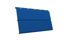 ЭкоБрус Гофр Grand Line 0,5 Сатин с пленкой RAL 5005 сигнальный синий