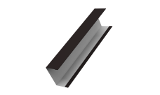 Крышка жалюзи Milan, Tokyo (для калиток, ворот) 0,5 Satin Matt TX RAL 9005 черный (2,5м)