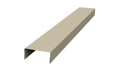 Ламель лицевая стартовая/финишная забора жалюзи Texas 55мм для калиток и ворот (с заполнением ламелями 125) Grand Line 0,5 Satin RAL 1015 светлая слоновая кость