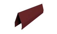 Ламель забора жалюзи Tokyo new 0,45 PE-Double с пленкой RAL 3005 красное вино