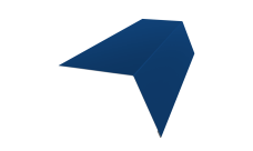 Планка карнизная широкая 100х85 0,45 PE lite с пленкой RAL 5005 сигнальный синий (2м)