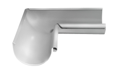 Угол желоба внутренний GL PU 90 гр 125 мм RAL 9003 сигнальный белый