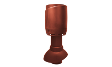 Выход канализации вентиляционный Vilpe Flow 110/300/H красный