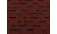 Черепица гибкая RoofShield Премиум Модерн красный с оттенением