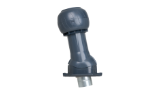 Комплект вентиляции Gervent Statik для фальцевой кровли и гибкой черепицы изолированный 125/160мм серый графит