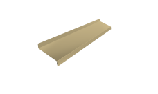 Отлив простой 150 Grand Line 0,45 PE с пленкой RAL 1014 слоновая кость (2м)