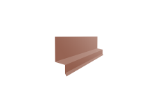 Отлив верхний фальц 0,45 Drap TR RAL 8004 терракота (3м)
