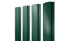 Штакетник Прямоугольный с прямым резом 0,45 PE RAL 6005 зеленый мох