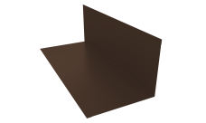 Планка примыкания 130х160 Grand Line 0,5 Satin с пленкой RAL 8017 шоколад (2м)