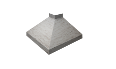 Угол отлива внешний 100 0,45 Print Elite с пленкой Snow Wood TwinColor