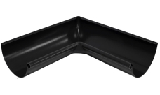 Угол желоба внутренний 90 гр 150 мм матовый RAL 9005