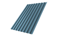 Профнастил С20B Grand Line 0,45 Drap TX с пленкой RAL 5024 пастельно-синий