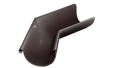Угол желоба внешний GL PU 135 гр 125 мм RAL 8017 шоколад