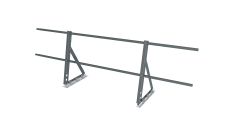 Ограждение кровельное на фальц Optima 0,65х2м RAL 7005
