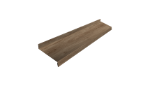 Отлив простой 100 Grand Line 0,45 Print Elite White Wood TwinColor (2м)