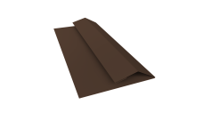 Планка финишная Блок-Хаус новый Grand Line 0,4 ПЭ двухсторонний с пленкой RAL 8017 шоколад (2м)