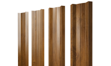 Штакетник М-образный A с прямым резом 0,45 Print-Double Elite Golden Wood