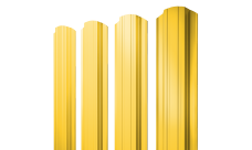 Штакетник Прямоугольный фигурный 0,45 PE RAL 1018 цинково-желтый