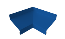 Угол отлива внутренний 50 0,45 PE с пленкой RAL 5005 сигнальный синий