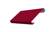 Ламель лицевая 125 забора жалюзи Texas Grand Line 0,45 PE RAL 3003 рубиново-красный