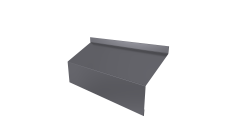 Ламель забора жалюзи Milan/Milan new стартовая/финишная для калиток и ворот Grand Line 0,5 Satin RAL 7004 сигнальный серый