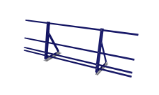 Ограждение кровельное со снегозадержателем на фальц Optima 0,65х2м RAL 5002