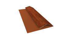 Планка финишная Блок-Хаус новый Grand Line 0,45 Принт Элит Рябина TwinColor (2м)