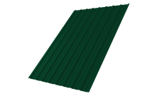 Профнастил С10A Grand Line 0,45 PE-Double RAL 6005 зеленый мох
