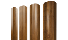 Штакетник М-образный A фигурный Grand Line 0,45 Print-Double Elite Golden Wood