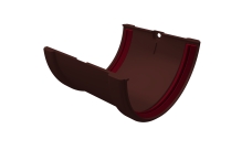 Соединитель желобов Классика 120 ПВХ Grand Line шоколадный (RAL 8017)