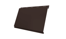 Софит металлический Вертикаль 0,2 classic Grand Line 0,5 PurPro с пленкой RR 32 темно-коричневый