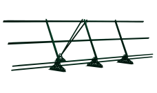 Ограждение кровельное со снегозадержателем на фальц Grand Line 0,9х3м RAL 6005