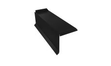 Планка торцевая сегментная 30мм Grand Line Левая 0,45 Drap-double TX RAL 9005 черный