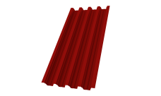 Профнастил Н75R 0,7 PE RAL 3011 коричнево-красный