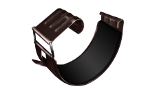 Соединитель желоба GL PE 125 мм RR 32 темно-коричневый