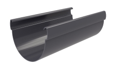 Желоб Дизайн 135 ПВХ Grand Line 1,5м графит (RAL 7024)