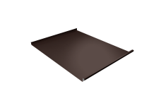 Фальц двойной стоячий Grand Line 0,45 Drap с пленкой на замках RAL 8017 шоколад