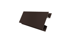 Планка H-образная Экобрус 0,5 PurLite Matt RR 32 темно-коричневый (2м)